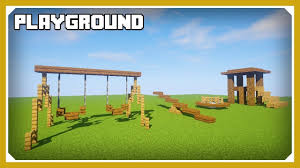 Minecraft How To Build A Playground Tutorial Easy Survival Minecraft Design Https Cstu Io 512c1e Minecraft Designs Minecraft Decorations Minecraft Park