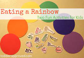 Toddler Approved Eating A Rainbow Two Fun Activities For Kids Healthy Food Activities Kids Nutrition Food Activities
