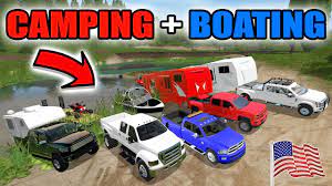 Hope you guys enjoyed this one. Farming Simulator 2017 Going Camping Boating New F 450 F 650 Camper Youtube