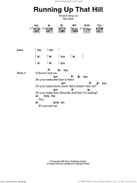 Kate Bush The Man With The Child In His Eyes Chords Bush Running Up That Hill Sheet Music For Guitar Chords Pdf