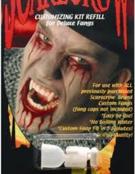 Scarecrow Vampire Fangs Zombie Deluxe Teeth Halloween Costume Accessory |  Ebay