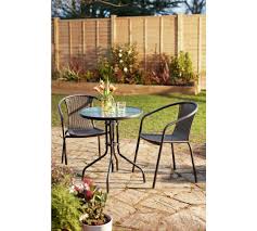 Buy Argos Home 2 Seater Rattan Effect Balcony Set Brown Patio Sets Argos Patio Set Metal Garden Table Argos Home