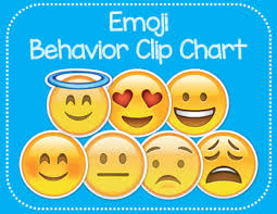 Editable Emoji Behavior Clip Chart