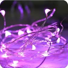 The perfect lights for any purple fan! 10m Silver Plug Purple Led String Lights Christmas Fairy Lights Weddin 1stavenue