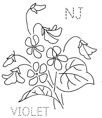 New Jersey Violet Floral Embroidery Patterns Embroidery Flowers Embroidery Craft