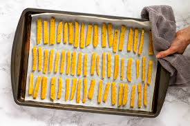 Cut each of these 3 sections into 10 equal pieces, to form 30 fries. Easy Polenta Fries Whole Food Plant Based Wholly Plants Blog