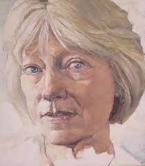 PORTRAIT OF MARY ROMER 2016 25 x 27 cms oil