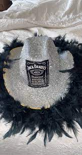 Jack Daniels Diy Cowboy Party Hat In 2021 Cowgirl Party Girls Night Party 18th Party Ideas