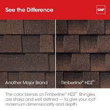 Whether you need to match shingles to what's already existing or you're redoing your whole roof and considering a new look, we have black roof shingles, brown roof shingles, white roof shingles, red roof shingles and other colors to choose from. Gaf Timberline Hdz Shingles