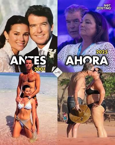 PIERCE BROSNAN Y SU ESPOSA El tiempo pasa, las arrugas llegan… pero el amor  de Keely y Pierce sigue invicto. ❤️ ¿Quién dijo que la belleza se acaba?  Aquí solo se transformó