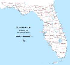 It is a map that you can print out at home. Florida County Map