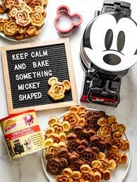 Mickey Waffles Three Ways Recipe Waffles Mickey Waffle Maker Homemade Snacks