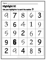 Highlight It Math Concepts Shapes And Digits Math Concepts Homework Worksheets Kids Writing