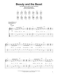 Beauty And The Beast By Celine Dion Peabo Bryson Easy Guitar Tab Guitar Instructor Guitar Tabs Guitar Tabs Songs Easy Guitar Tabs