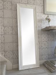 The uk's number one retailer of homewares, dunelm has a wide range of soft reflect your taste and style with one of our high quality full length wall mirrors. Tall Satin White Dressing Room Full Length Floor Wall Mirror