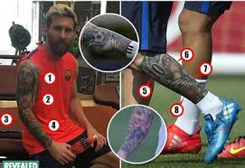 The meaning of messis tattoos. Lionel Messi Tattoo What The Barcelona Star S Ink Work Really Means Following His Latest Etching On His Left Leg Sporting Tribune
