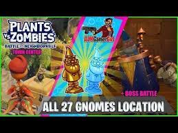 Plants Vs Zombies Battle For Neighborville All Gnomes Boss Battle Tow Plants Vs Zombies Zombie Battle