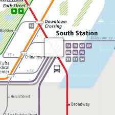 Dukakis transportation center at south station. Boston Rail Map City Train Route Map Your Offline Travel Guide