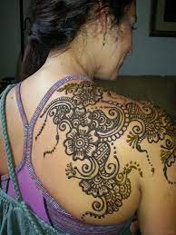 Nowadays, mehndi designs are often enhanced with a shade of glitter. 45 Lovely Henna Tattoo On Shoulder