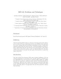You can also add a definition of rts yourself. Pdf Rts Ai Problems And Techniques