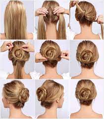 How To Make A Rose Hair Bun Google Search Effortlesshairstyleslong Bun Hairstyles Diy Hairstyles Medium Hair Styles