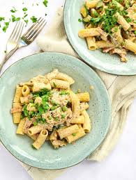 Crush garlic and dice onion. Cream Cheese Pasta 10 Minute Meal