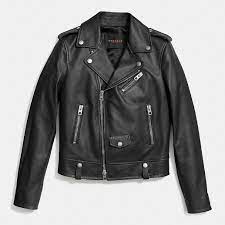 Coach Official Site Designer Handbags Wallets Clothing Menswear Shoes More Leather Jacket Leather Jacket Black Moto Jacket