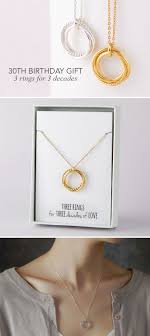 40th Birthday Present Ideas For Her Jewellery 30th Birthday Necklace For Her 3 Rings Birthday Surprise For Mom Birthday Gifts For Best Friend Birthday Presents For Mom
