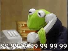 Man dressed as the muppets show character kermit the frog waits for a tip at the retiro park in madrid, on july 01. Kermit On The Phone Gifs Tenor