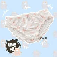 Details About Sweet Lolita Cute Cats Printing Short Panties Ruffle Women Underpants Japanese