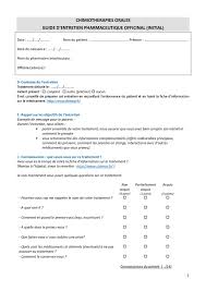 Guide D Entretien Pharmaceutique Officinal Initial Vf Onconormandie Reseau Regional De Cancerologie