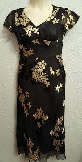 Jones New York Dress 8w Black Gold Floral Jonesnewyork Ballgown Festive York Dress Dresses Ball Gowns