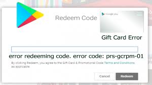 Исправление ошибок с номером и без. Error Redeeming Code Error Code Prs Gcrpm 01 Fixed Google Play Gift Card Error Youtube