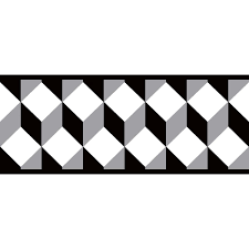 Black And White Wallpaper Border Designs Border Portfolio Ii Escher 15 X 6 Geometric Border Wallpaper Wallpaper Border Prepasted Wallpaper Wallpaper