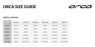 19 Explicit Orca Tri Suit Size Chart