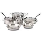 3-Ply 10-Piece Stainless Steel Cookware Set All-Clad