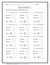 Learn how to write the slope formula from scratch and how to apply it to find the slope of a line from two points. Point Slope Form Practice Worksheet Fill Out And Sign Printable Pdf Template Signnow