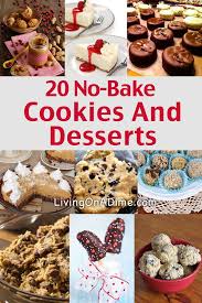 20 Easy No Bake Cookies Desserts And Snacks Recipes Easy No Bake Cookies Baked Dessert Recipes Easy No Bake Desserts