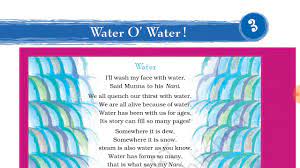 Chapter 3 pair of linear equations in two variables objective questions. Water O Water à¤¹ à¤¦ à¤® Chapter 3 Class 3rd Ncert Evs Youtube
