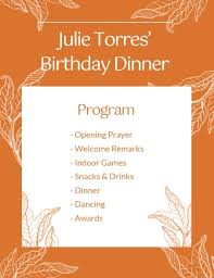 A person gets full opportunity to add any image, text. Online 30th Birthday Party Program Template Fotor Design Maker