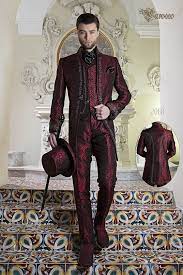 Check spelling or type a new query. Costume Homme De Mariage Baroque Jacquard Rouge Avec Broderie Argent Ottavio Nuccio Gala