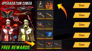 The cobra go event befalls with the project cobra update. Free Fire New Cobra Event Rewards Operation Cobra Event 2021 Free Fire Cobra Event Details Youtube