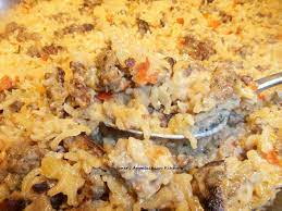 Sausage And Rice Casserole Recipe Ground Sausage Recipes Sausage Dishes Sausage Recipes For Dinner