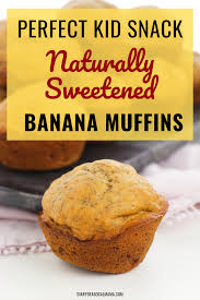 Healthy Banana Muffins Recipe Great For Toddlers Recipe Healthy Banana Muffins Banana Muffins Banana Muffin Recipe Healthy
