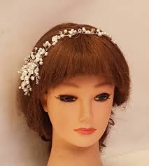 Bridal Hair Vine Bridal Vine Bridal Hairpiece Wedding Hair Jewellery  Crystal & Pearl Hair Vine Silver Wire Bridal Hairpiece