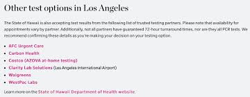 All uw test methods are nucleic acid amplification tests (naats) and are accepted by the trusted testing partner program. Flying To Hawaii Here S How To Find An Approved Covid Testing Site