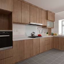 Bto Hdb Kitchen Cabinets Design In Edl Brown Cherry And Lian Hin White Star Kitchen Design Kitchen Layout Kitchen Cabinet Design