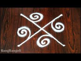 Simple Daily Rangoli With 3 3 Dots Easy Rangoli Designs Daily Muggulu Rangrangoli Youtube In 2020 Easy Rangoli Designs Rangoli Designs With Dots Simple Rangoli