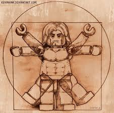 Leonardo Da Vinci The Man Who Wanted To Know Everything Vitruvian Minifig Lego Tattoo Lego Art Cool Lego Creations