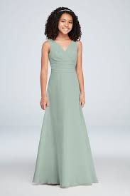 Surplice Tank Chiffon Junior Bridesmaid Dress Style Jb9884 Iris 16 In 2019 Products Junior Bridesmaid Dresses Davids Bridal Bridesmaid Dresses Bridesma